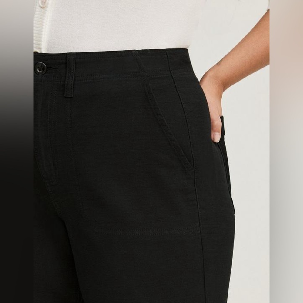Torrid Black Lace-Up Back Utility Pant - Picture 2 of 6